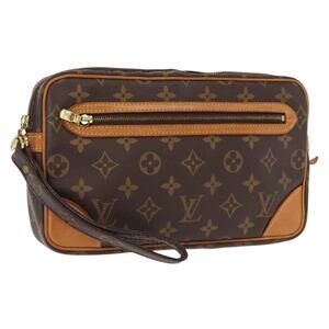 LOUIS VUITTON Monogram Marly Dragonne GM Clutch Bag M51825 LV Auth ka358